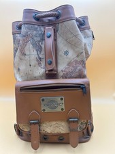 Vtg Europac World Map Backpack Rucksack Faux ...