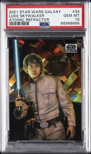 2021 TOPPS CHROME STAR WARS GALAXY 34 LUKE SKYWALKER 112/150 PSA 10