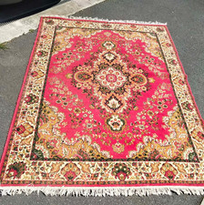 Large 201cm x 290cm tassel to tassel traditional multicoloured floor rug