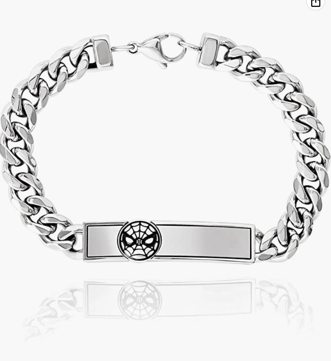 Marvel Spider-Man Mens ID Bracelet Stainless Steel | eBay