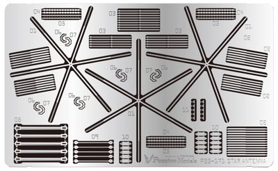 Passion Models 1/35 IV Command Tank Star Antenna Set Jig Model Parts P35-171J