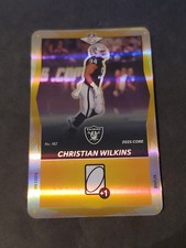 Christian Wilkins 2025 Uno Elite Yellow Foil #182 Las Vegas Raiders