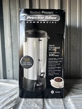 Urna de café Proctor Silex Commercial 45100R de aluminio cepillado, capacidad de 100 tazas