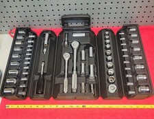 Blackhawk Tools Metric Sae 62 Pc Socket Set Wcase Vtg Usa 