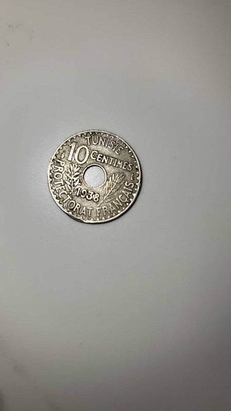 1938 TUNISIA Protectorat Francais 10 CENTIMES
