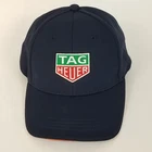 Tag Heuer Hat Men OS Navy Blue Baseball Cap Logo Mesh Adjustable Strap Sport