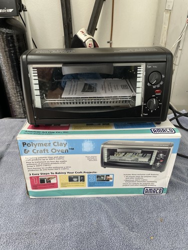 Open Box AMACO Countertop Craft/Clay Oven Black 12505P Polymer Clay & Craft Oven