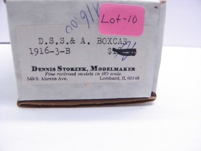 DENNIS STORZEK MODELMAKER -HO RESIN KIT #1916-3 - B - D.S.S.& A. BOXCAR NOS