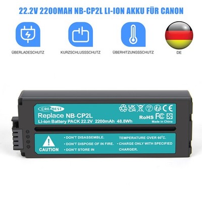 2200mAh NB-CP2L Akku Für Canon Selphy CP100 CP200 CP300 CP600 CP730 CP790 CP800