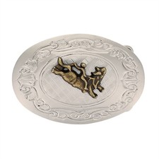 NOS Country Bull Rider Riding Pro Rodeo Western Cowboy 80s Vintage Belt Buckle