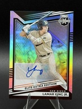2022 Panini Elite Extra Edition -Lamar King Jr. Autograph-San Diego prospect