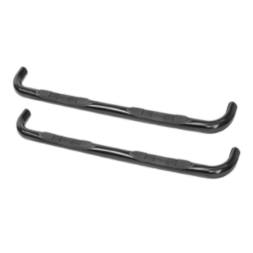 Westin E-Series Black Step Bars - 3" Round Tube Nerf Bars With Mounting Kit