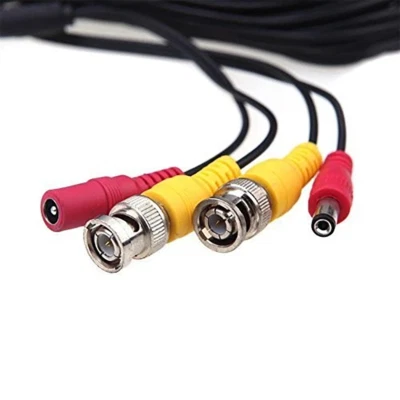 SatelliteSale CCTV Security Camera BNC Cable 2-in-1 Video Power Cord