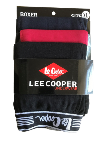 Paquete de 3 baúles boxer para hombre Lee Cooper 95% algodón - Imagen 9 de 31