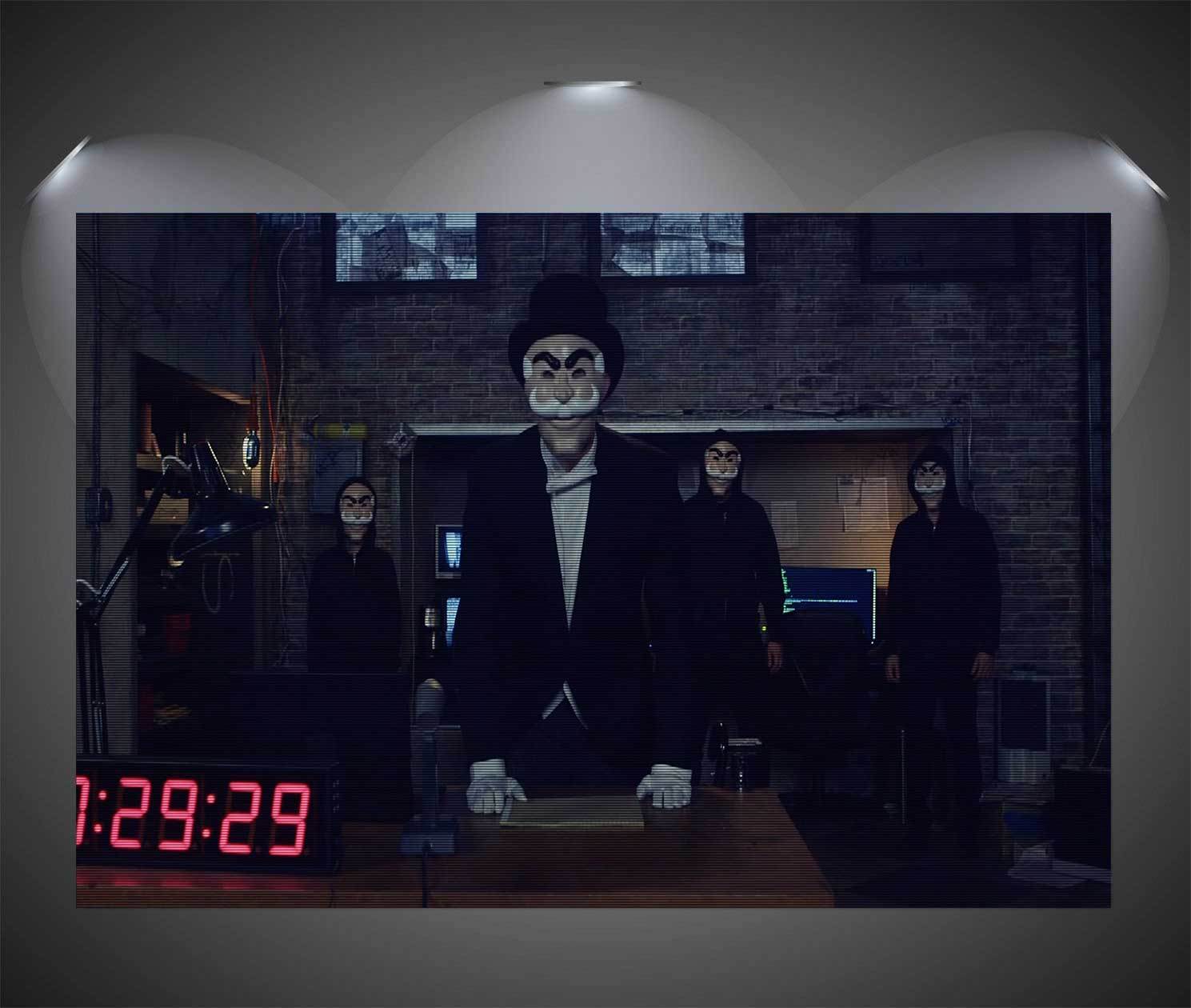 Poster Mr Robot fsociety A3 affiche murale série télévisée hacker /01