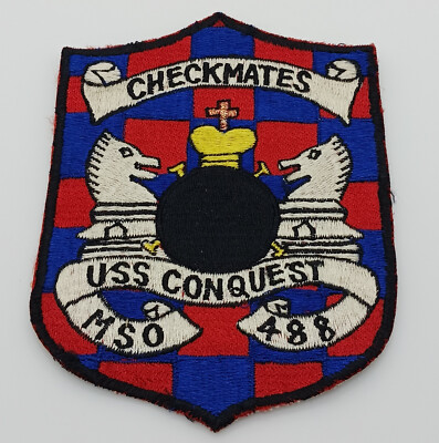 USS Conquest MSO-488 Checkmates Patch