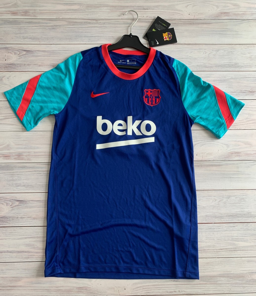 FC Barcelona Football Soccer Training Shirt Jersey Nike Size