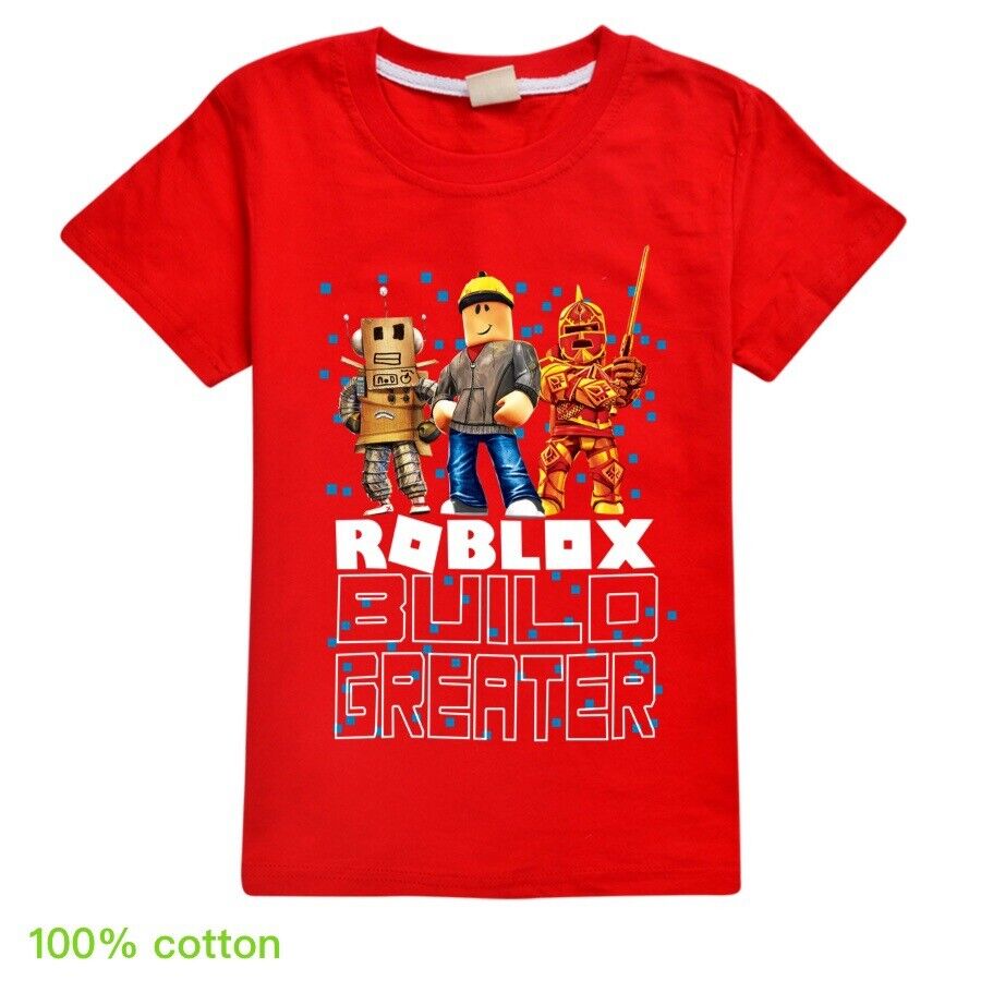 Roblox Build Greater Boys Girls Unisex Kid's T Shirt 100% Cotton AU Shop