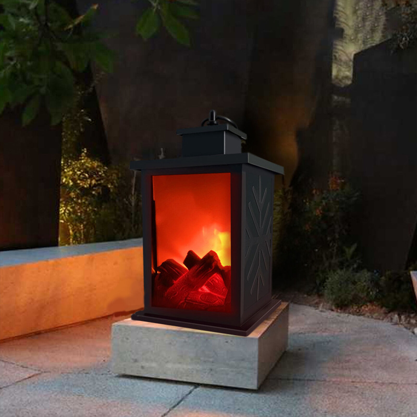 Fireplace Decor Battery Operated Realistic Flame LED Flame Lights Indoor  Faux | eBay