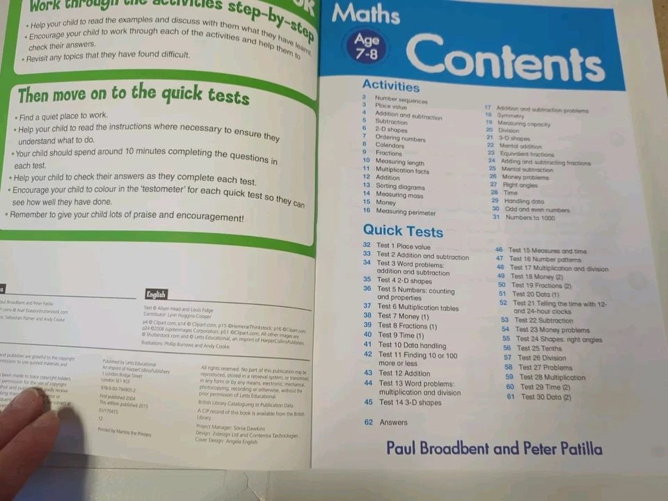 Math's English Age 7-8 Key Stage 2 Activity Book Letts Make It Easy New - Image 3 of 4