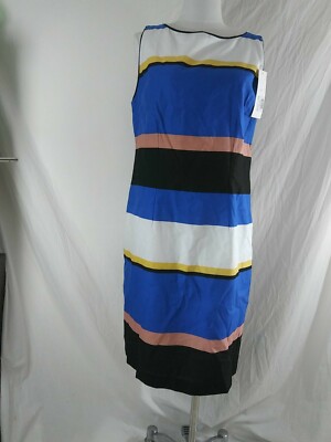 LIZ CLAIBORNE Career Size 10 Linen Blend Sleeveless Career Dress    