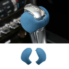 Car Central Console Gear Shift Knob Head For Ford Mustang 2015-2023 Blue Suede