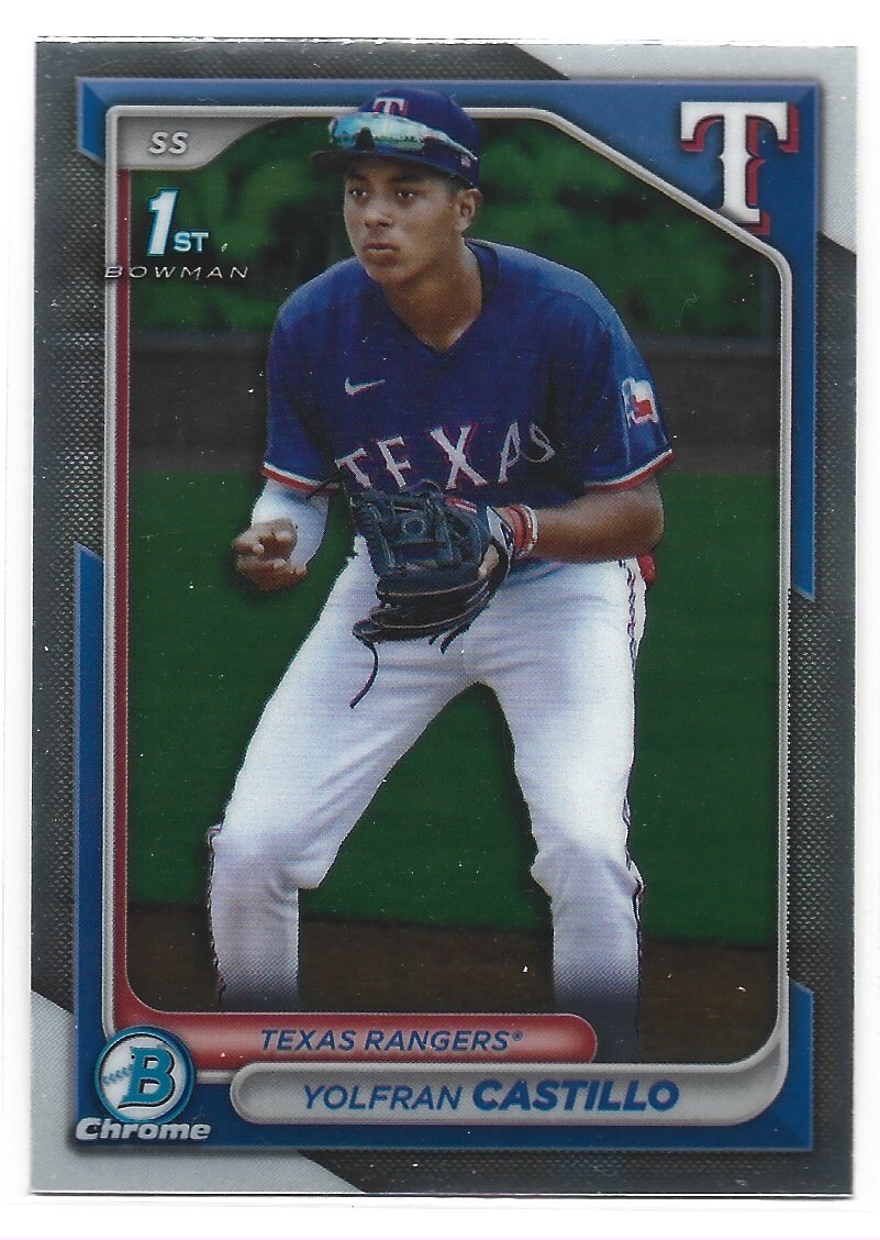 Yolfran Castillo 2024 Bowman Chrome #BCP-159 Prospects 1st Bowman - Rangers