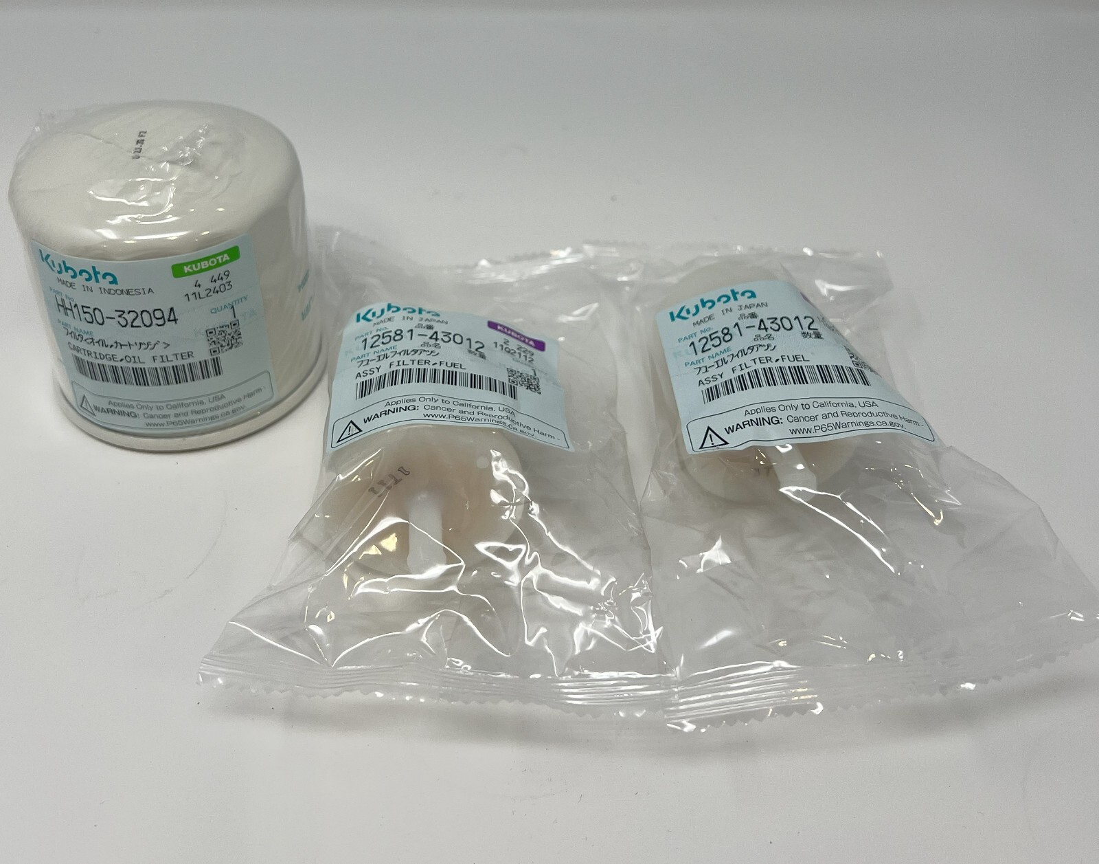 Genuine OEM Kubota Oil and Fuel Filter Kit ZD326S ZD326P ZD326RP eBay