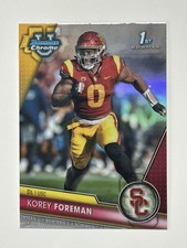 2023 Bowman Chrome University #190 Korey Foreman USC Trojans RC Refractor