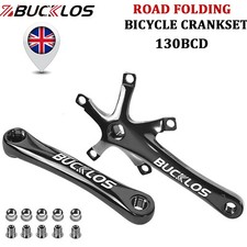 BUCKLOS Folding Bike Crankset 130bcd Crank Arm 170MM Square Taper Aluminum Alloy