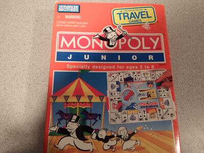Vintage 1991 Monopoly Junior Travel Game Complete