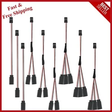 9 Pieces JST Y Connector 3 Pin JST Plug Splitters Servo Extension JST Male to RC