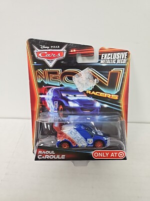 Disney Pixar Cars 2014 Neon Racers Lightning McQueen Metallic for