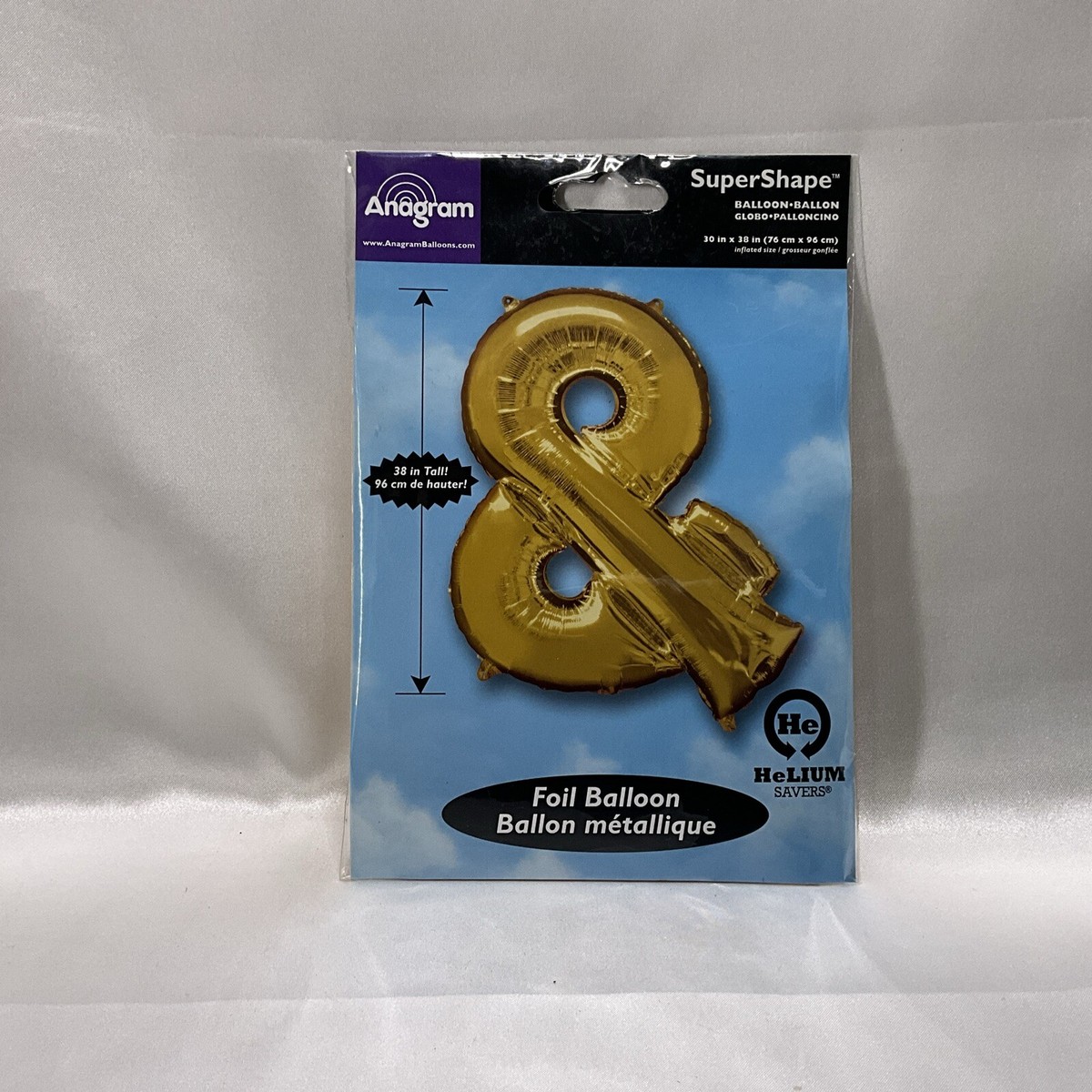 Amscan Super Shape Ballon Nr. 8 – Blau, Für Partys & Feiern