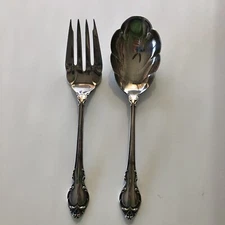 Holmes & Edwards IS Deepsilver- Silver Fashion- MEAT FORK & CASSEROLE SPOON