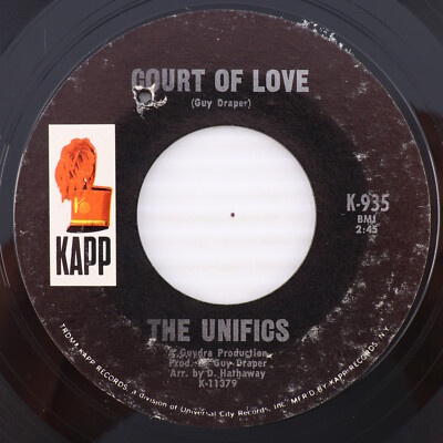 The Unifics   Court Of Love / Which One Should I Choose 1968 45 rpm Record K-935