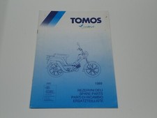 TOMOS COLIBRI' CICLOMOTORE CATALOGO PARTI DI RICAMBIO 1989