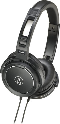 Audio Technica AUD ATHWS55BK Solid Bass Audio Headphones