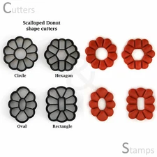 Donut Clay Cutter | Polymer Clay Cutters | Clay Earring Cutters