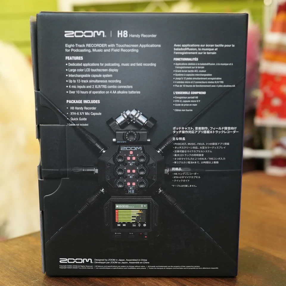 ZOOM H8 Handy Recorder Podcast Field Recorder 8 Channels - Image 3 of 4