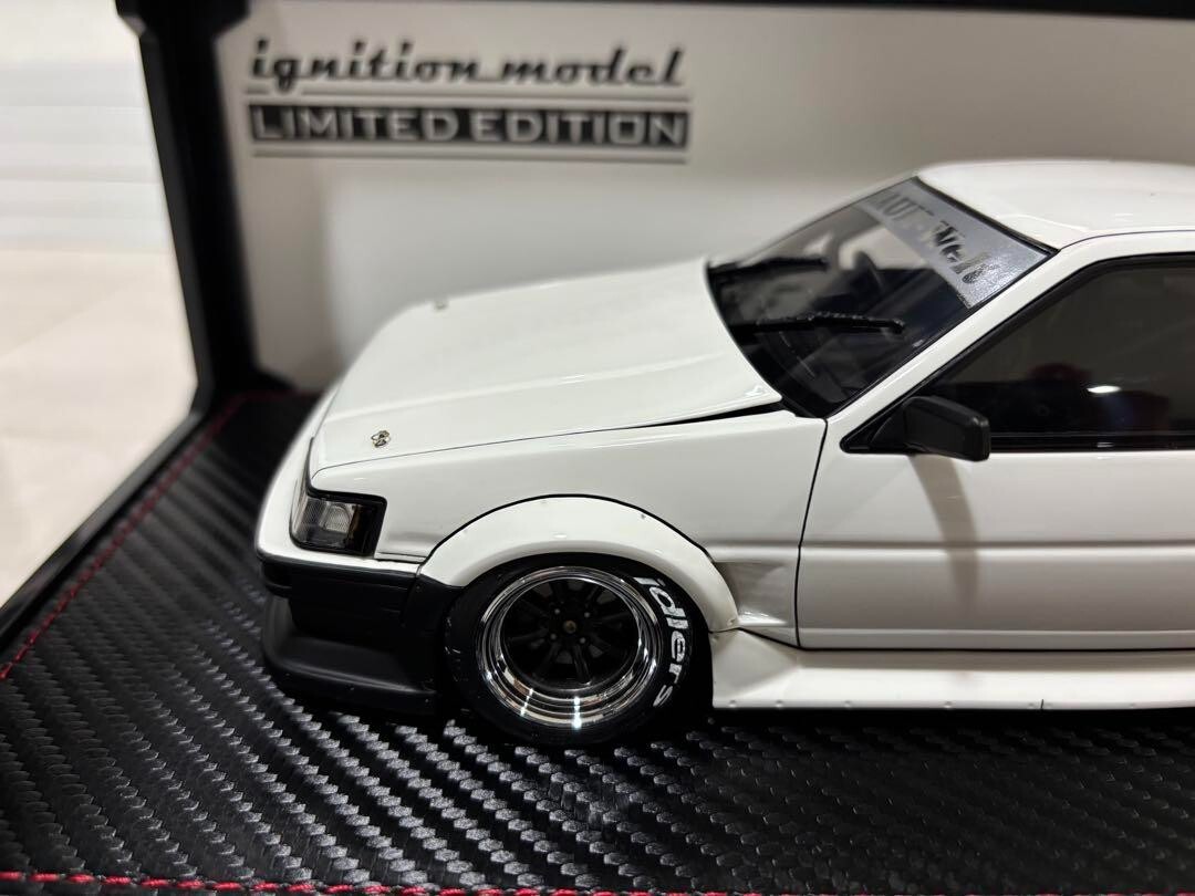 1/18 ignition model RWB AE86 Levin White Black w/ Box From