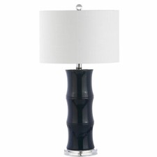 Ceramic Table Lamp With Shade- Navy by JONATHAN Y -JYL3015A