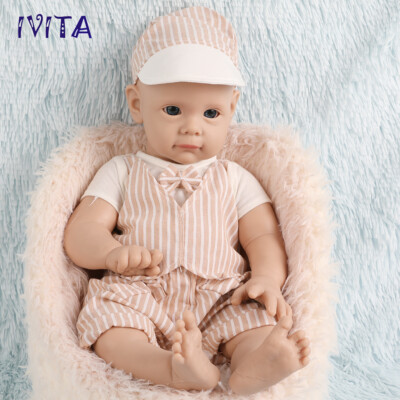 53cm Silikon Reborn Baby Junge Puppen Full Silicone Newborn Doll Kids Gift