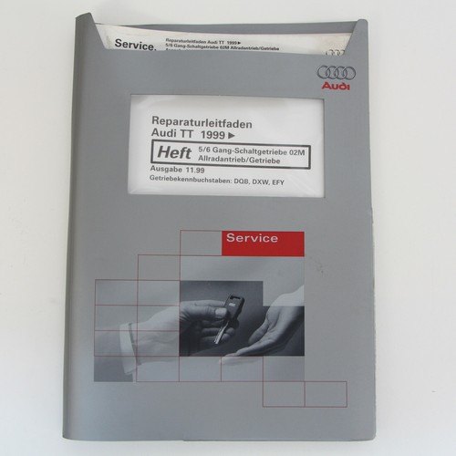 Audi TT 8N - 5/6 Gang Getriebe 02M Quattro DQB DXW EFY Reparaturleitfaden
