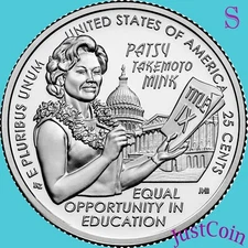 2024-S PATSY TAKEMOTO MINK AMERICAN WOMEN UNCIRCULATED QUARTER