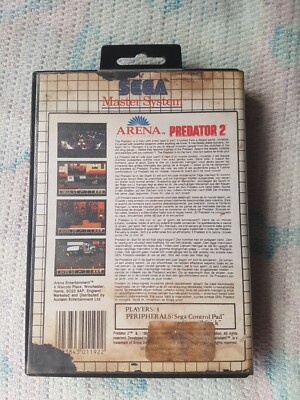 SEGA Master System PREDATOR 2 Complete - EUR Version !