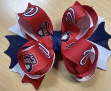Washington Nationals Baseball Inspired Hair Bow - 5 Inches
