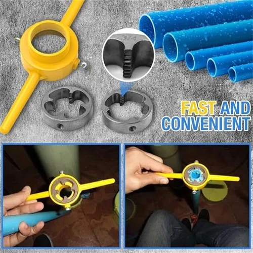 6PCS Kunststoffrohr-Gewindeschneider-Kit, PVC-Rohrschneider Sanitärwerkzeug Neu - Bild 5 von 11