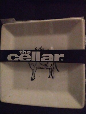 The Cellar Porcelain Animal Fun Appetizer Square Plates Set of 4 Oven Safe