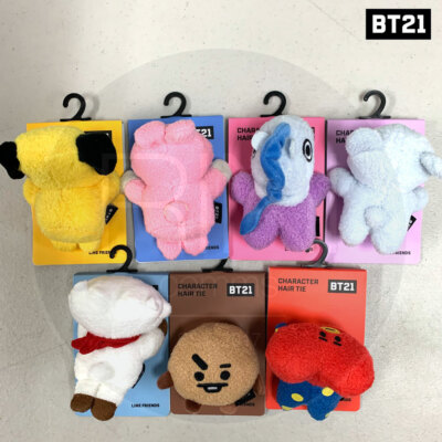 BTS BT21 Official Authentic Goods Character Hair Tie Lying Ver + Tracking Number